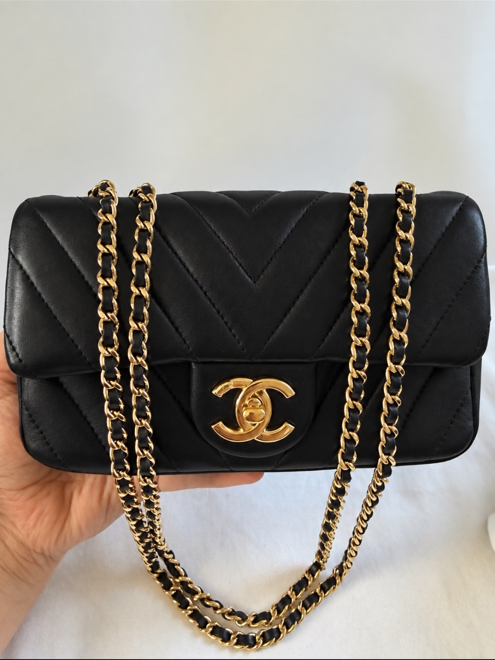 Chanel Classic Chevron mini Rectangular Flap Bag